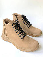 Укороченные Берцы тактические песочного цвета койот армейские ботинки военная обувь на молнии Lion Tack