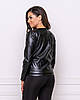 Жіноча легка шкіряна куртка "Nika" оптом | Батал | Розпродаж моделі, фото 5