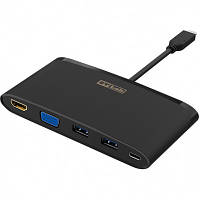 Концентратор ST-Lab USB 3.1 Type-C to HDMI 4K, VGA, 2хUSB3.0, Gigabit RJ45, USB (U-2140)