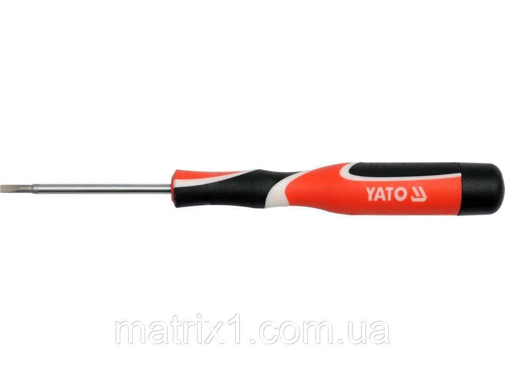 Викрутка плоска SL3,0 х 75 мм, сталь S2 YATO YT-25810
