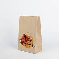 Крафт Пакеты для конфет пряников Хэллоуин 150*90*290 детский пакетик для хеловинских подарков
