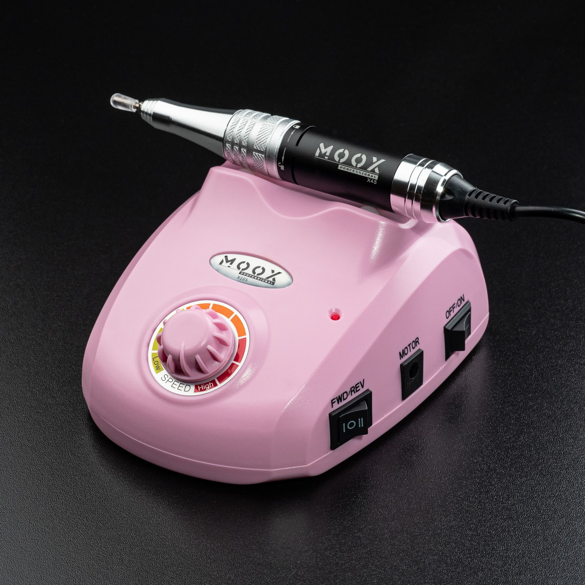 Фрезер для манікюру і педикюру MOOX X105 45 000 об / хв 65W Рожевий, фото 1
