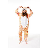 Леопардовий костюм-комбінезон, піжама-кигурумі плямистий Леопард для дорослих