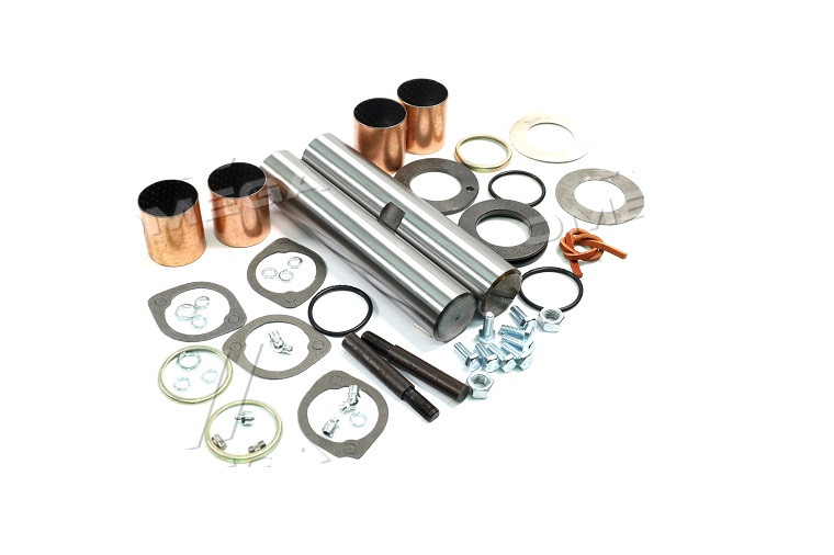 5320-3000100-01 Шкворень у комплекті КАМАЗ Р0 (D=45) (повний на а/м, втулки фторопласт), фото 1