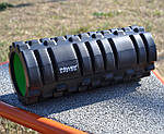 Масажний ролик (роллер) Power System PS-4050 Fitness Foam Roller Black/Green (33x15см.), фото 7