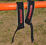 Лямки для тяги MadMax MFA-267 PWR Straps Black/Grey/Red, фото 7