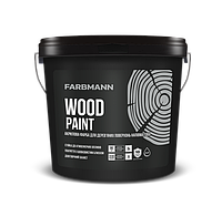 Фарба акрилова FARBMANN WOOD PAINT для дерева, 9 л. , БА