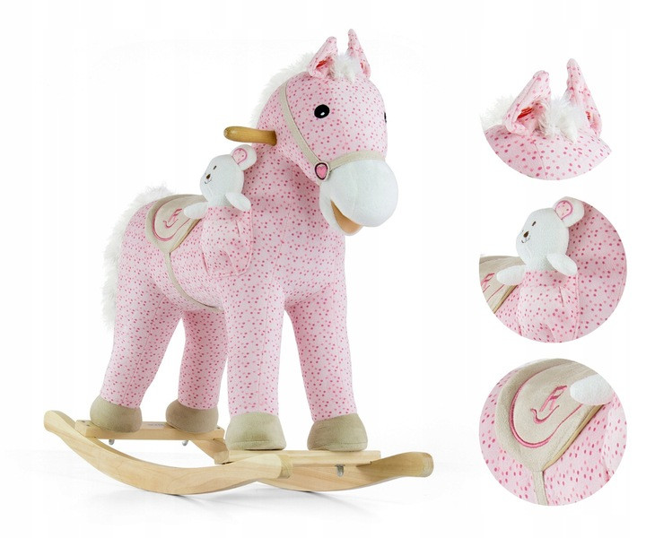 Кінь — гойдалка Milly Mally Pony Bruno Рожевий