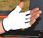 Рукавички для фітнесу MadMax MFG-444 Fitness White S, фото 3
