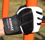 Рукавички для фітнесу MadMax MFG-269 Professional White M, фото 5