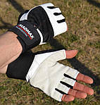 Рукавички для фітнесу MadMax MFG-269 Professional White XXL, фото 7