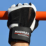Рукавички для фітнесу MadMax MFG-269 Professional White XXL, фото 9