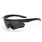 Балістичні окуляри зі змінними лінзами (чорні)