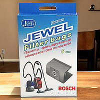 Комплект мешков для пылесоса Bosch, Siemens бумажные одноразовые Jewel FВ-01 (комплект 5 шт)