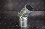 Відведення 45° Ø 160 для труби димоходу, виготовлений з оцинкованої сталі, круглого перетину з товщиною цинку 0,65 мм., фото 9