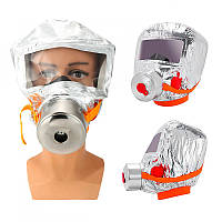 Маска противогаз из алюминиевой фольги, панорамный противогаз Fire mask защита головы от радиации SND