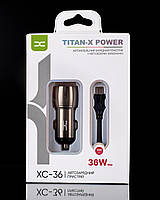 Автомобильное зарядное устройство DC XC-36 Titan-X Power 36W Max usb-A to micra