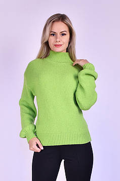Жіночий светр вільного крою, салатовий Код/Артикул 24 524LG