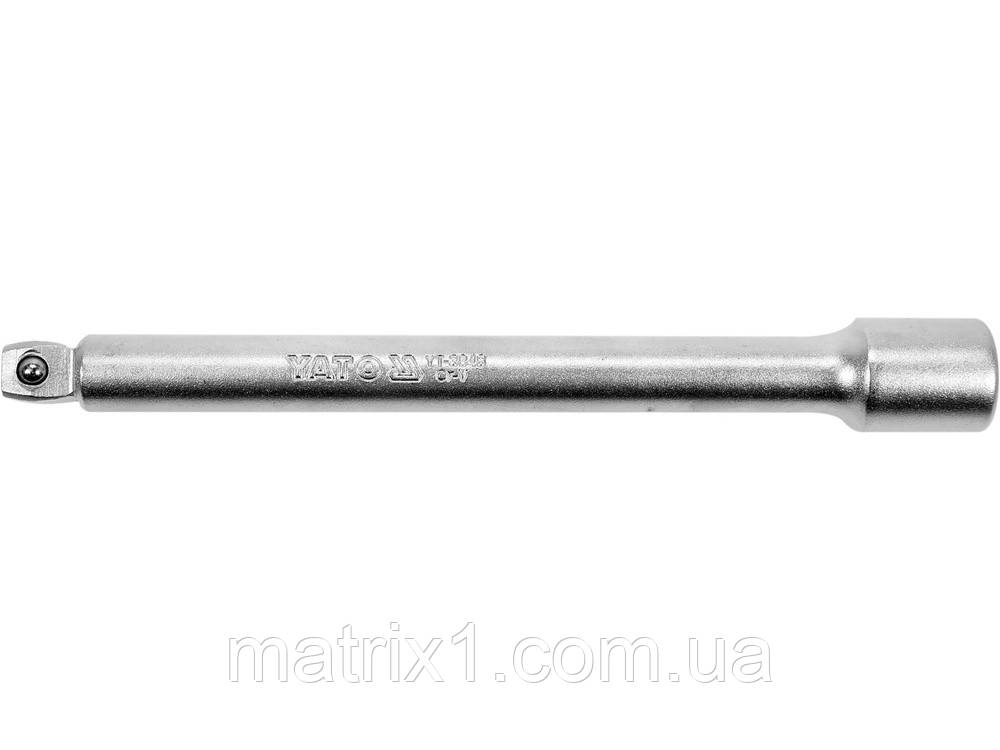Подовжувач до головок торцевим YATO: похилий квадрат M = 3/8" (9,5 мм), L = 152,4 мм