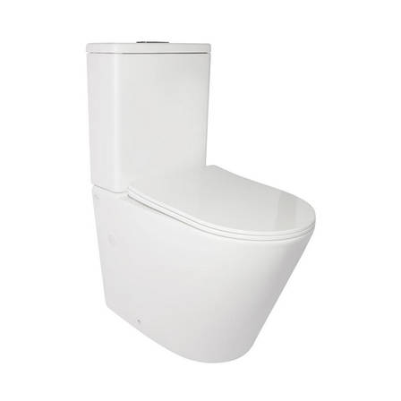 Унітаз Qtap Stork/Swan із сидінням Slim Duroplast/ Soft-close, фото 1