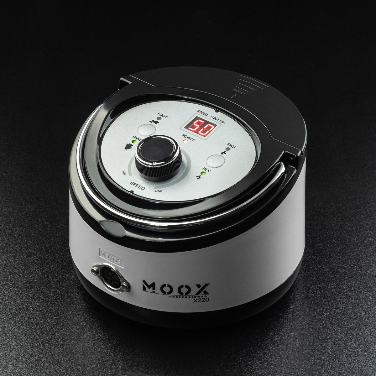 Фрезер для манікюру і педикюру MOOX X220 50 000 об / хв 70W Білий, фото 1