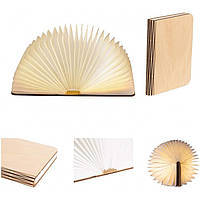 Нічник у вигляді книги, лампа LEDR - клен L