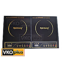 Индукционная плита на 2 конфорки Rainberg RB-817 4200 Вт кухонная / настольная / портативная (4836)