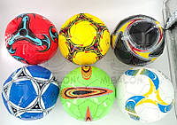 Мяч футбольный арт. FB2334 (100шт) №5, PVC 270 грам 6 mix