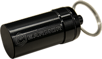 Контейнер водонепроницаемый алюминиевый тактический для хранения таблеток и беруш EARMOR S 15 Черный GL-55