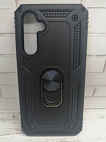 Чохол накладка для Samsung Galaxy A54 5G протиударний бампер із кільцем чорний