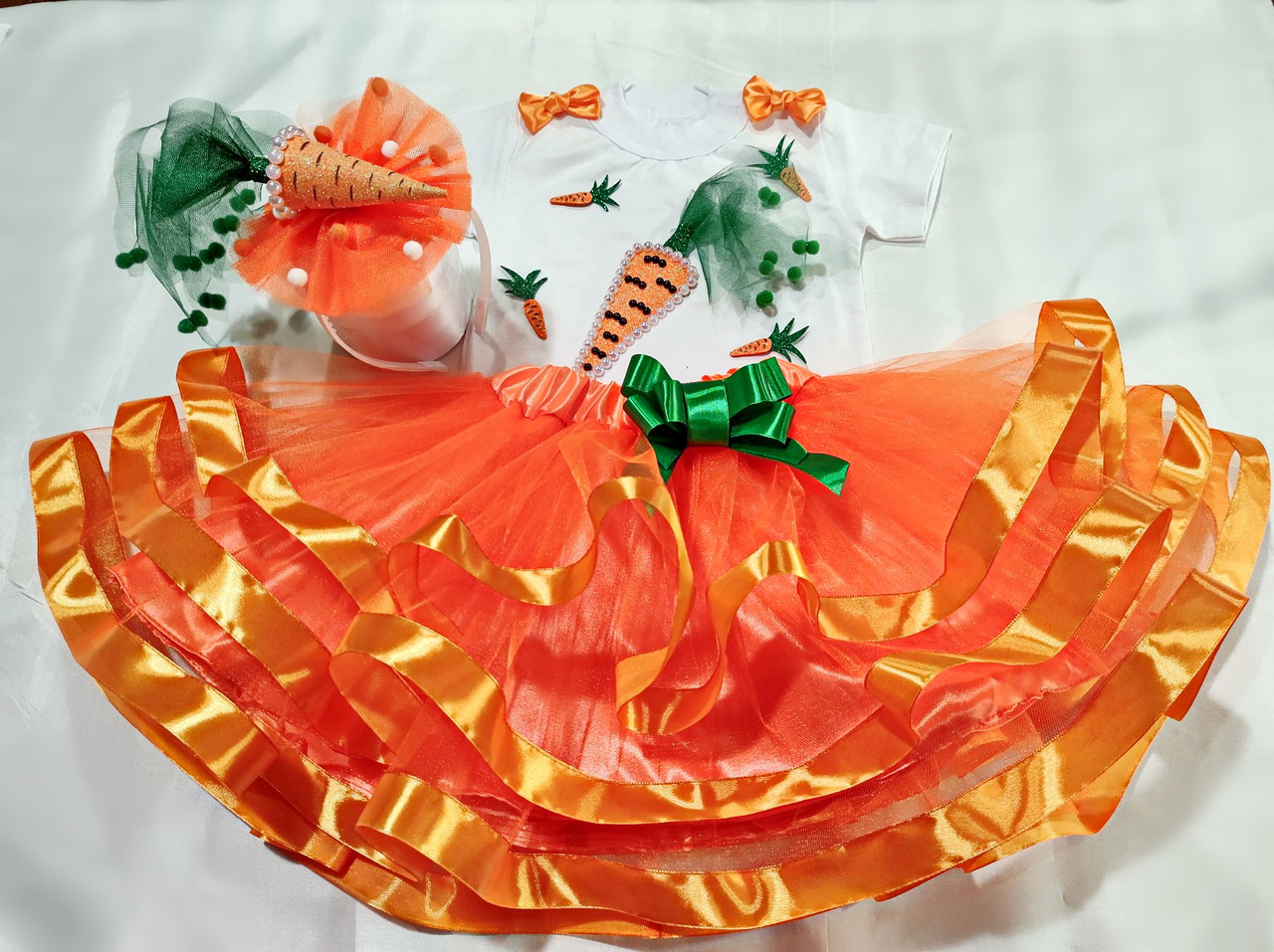 Карнавальний костюм Морквінка, морквина.