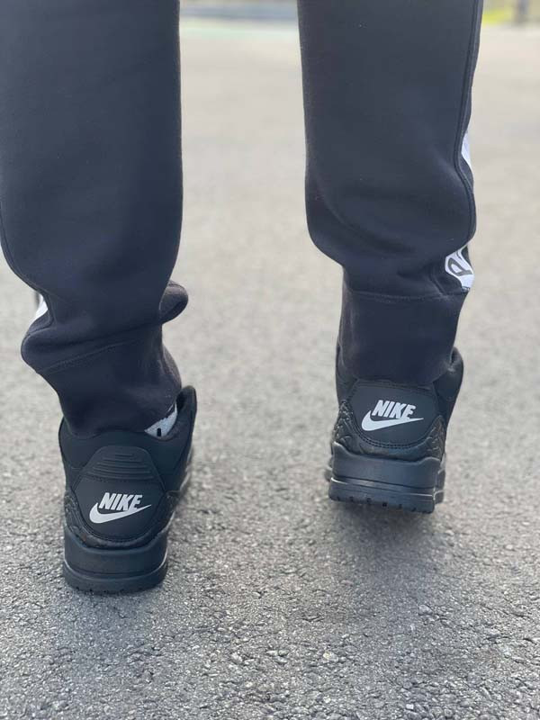 Кроссовки мужские Nike Jordan черные осень-весна Ni0186 - фото 3 - id-p360667298