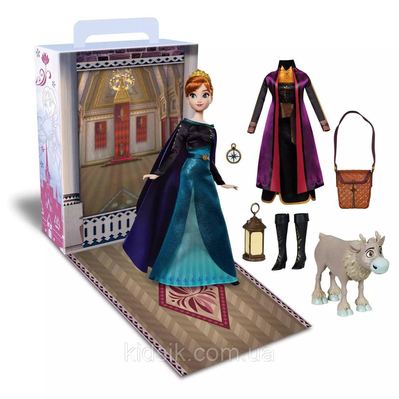 Лялька Принцеса Анна з аксесуарами та Свен " Холодне Серце 2" Anna Frozen 2 Disney Store 2023