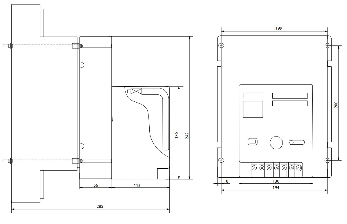 Мотор-привід для NBS 1600AF AC 220V [4673233] NBS-MO 1600AF ETI, фото 1