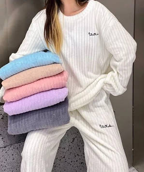 Піжама тепла для дівчинки підлітка Махра