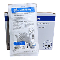 Рукавички латексні хірургічні ALEXPHARM, стерильні, опудрені, текстуровані (100 шт./уп.), № 7.0