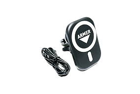 Держатель для телефона с беспроводной зарядкой, на магните  ARM-DT002