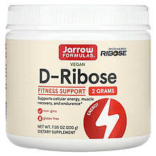 D-рибоза в порошку Jarrow Formulas "D-Ribose Powder" (200 г)