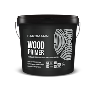 Засіб FARBMANN WOOD PRIMER для зовнішніх дерев’яних поверхонь, 9 л.