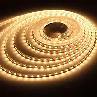 Светодиодная LED Strips лента 2835 5м теплый белый цвет для украшения кухни, комнаты, гардеробной, витрин