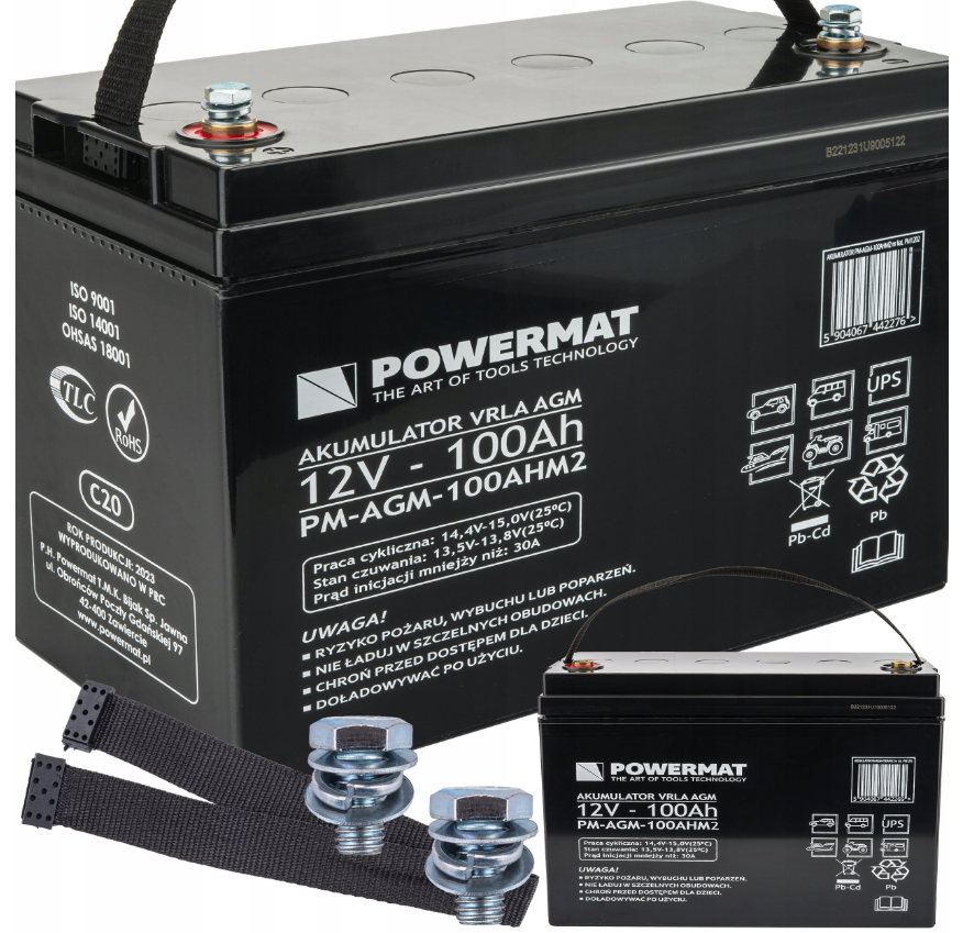 Акумулятор Powermat 12 В 100 Ач (Польща)
