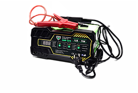Пуско-зарядний пристрій, 12-24V, 12A, 75A / 12V (старт), цифрова панель LED  ARM-JC75