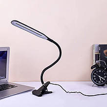 Настільні лампи на прищіпці Світильник usb led для столу гнучка Beluck чорна