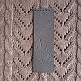 Клапан сумки вузький. "Орнамент". Світло-сірий, фото 2