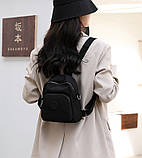 Рюкзак жіночий Макрос CB4532 мінішпорторсткий 3 л колір чорний, фото 7