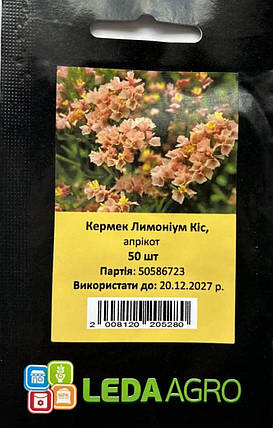 Насіння Лімоніум (кермек) Кіс Апрікот 50шт ТМ LEDAAGRO, фото 1