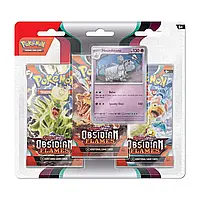 Набір карток Pokémon TCG: Scarlet & Violet Obsidian Flames 3-pack blister