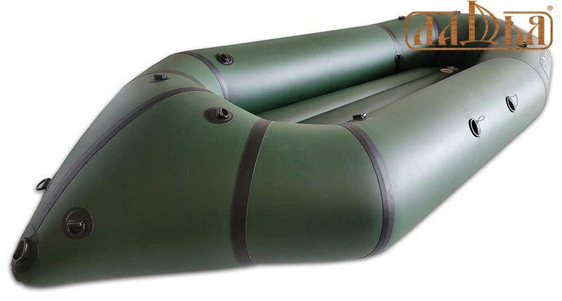 Надувной пакрафт Ладья ЛП-245 Каяк Комфорт хаки с черным - Пакрафт для ...