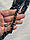 Намистини " Рондель 10  мм " кришталь  ,  темно сірі   нитка 65-68  шт, фото 4