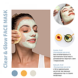 Відновлююча маска-антистрес для обличчя MODAY Clear & Glow FACE MASK  на основі цинку та азелаїнової кислоти, фото 3